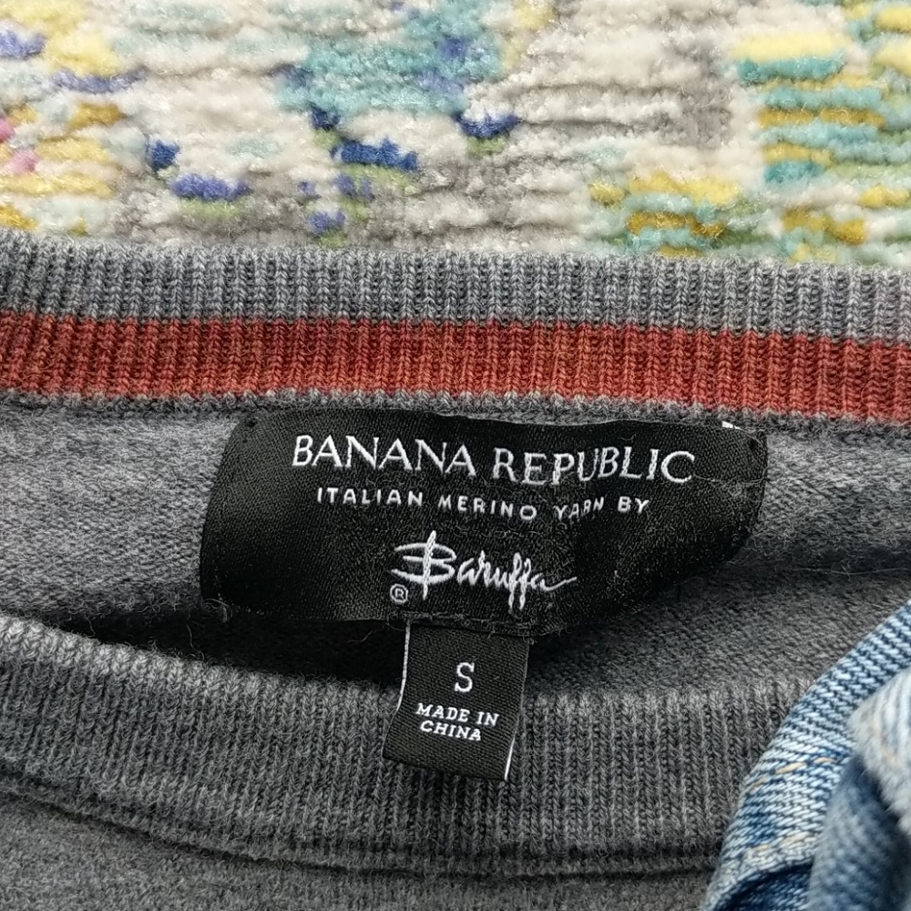 ☀️ Italian Merino Yarn Gray Sweater - S - Picture 3 of 12